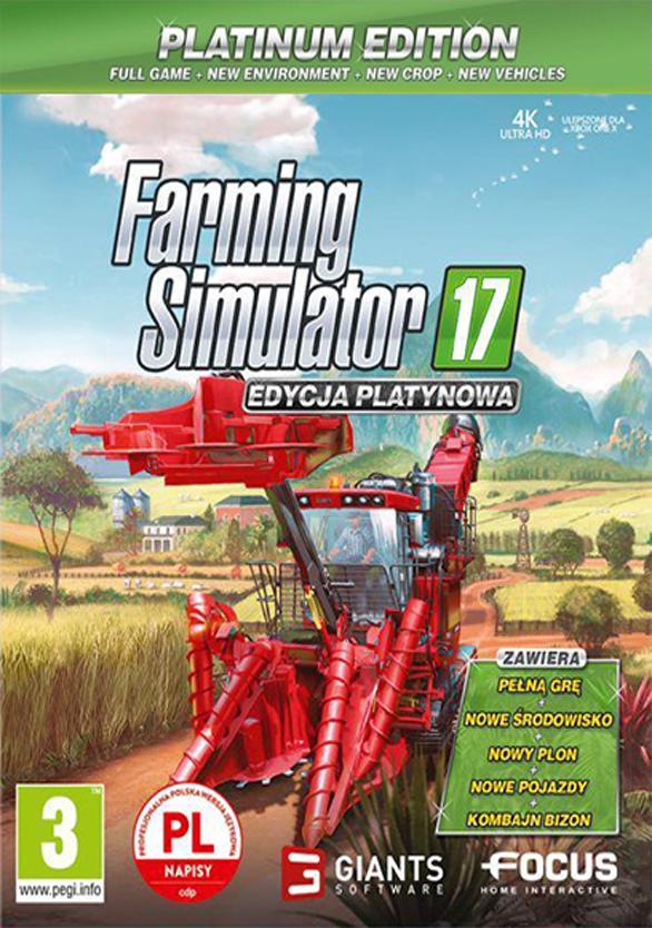 Okładka Farming Simulator 17 Edycja Platynowa