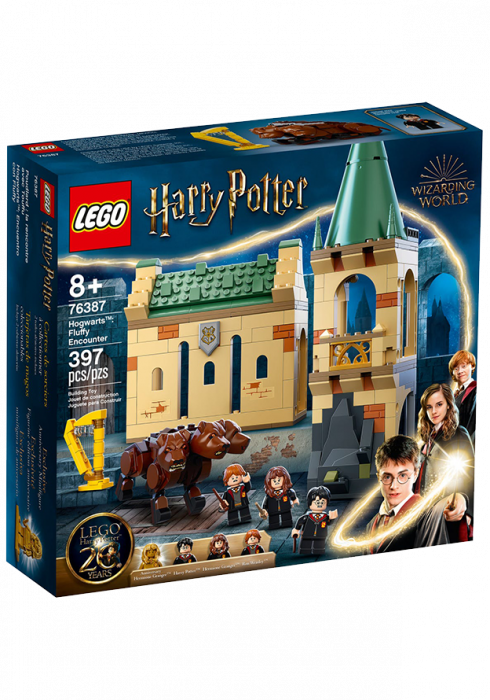 Okładka LEGO Harry Potter Hogwart spotkanie z Puszkiem 76387