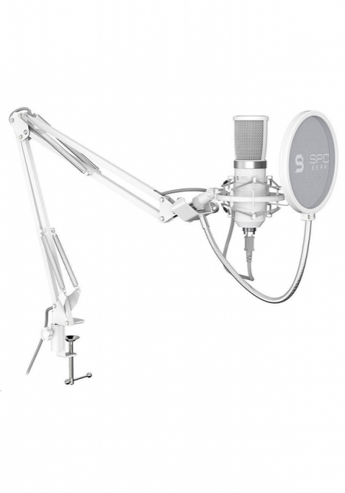 Okładka Mikrofon SPC Gear SM950 Onyx Biały Filtr Streaming