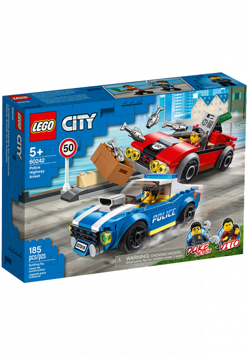 Okładka LEGO City Aresztowanie na autostradzie 60242