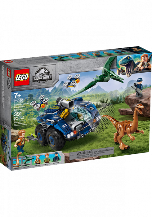 Okładka LEGO Jurassic World Gallimim i pteranodon: ucieczka 75940