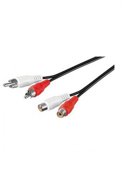 Okładka PremiumCord kabel przewód przedłużacz 2x RCA Cinch 5m