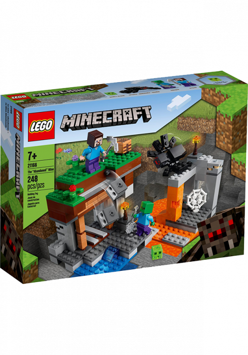 Okładka LEGO Minecraft Opuszczona kopalnia 21166