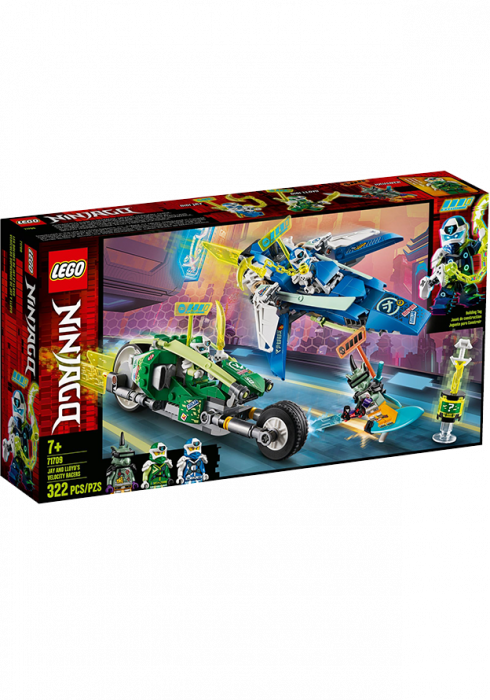Okładka LEGO Ninjago Wyścigówki Jaya i Lloyda 71709