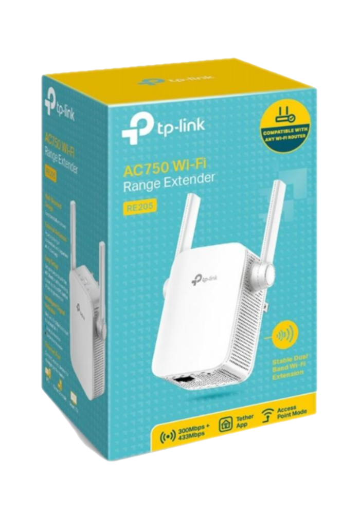Wzmacniacz sygnału Wi-Fi TP-Link RE205 AC750