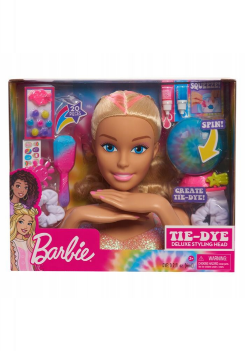Barbie Duża Głowa do Stylizacji Deluxe TIE-DYE