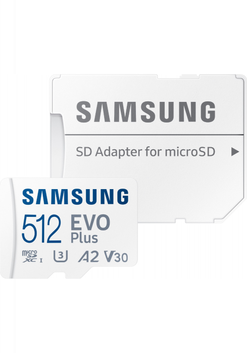 Okładka Samsung micro SDXC karta 512 GB EVO Plus + SD adapter
