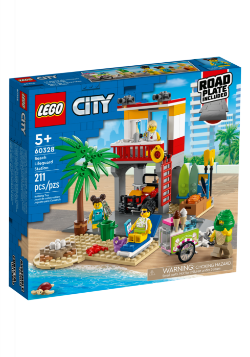 Okładka LEGO City Stanowisko ratownicze na plaży 60328