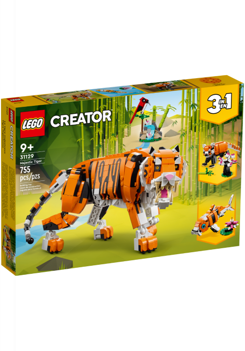 Okładka LEGO Creator 3 in 1 Majestatyczny tygrys 31129