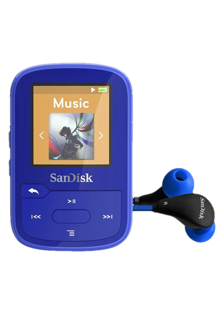 Okładka Odtwarzacz MP3 SanDisk Sansa Clip Sport Plus 32GB niebieski