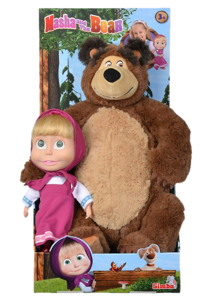 Okładka Simba Masza i Niedźwiedź - Zestaw Pluszowy Niedźwiedź Misza i Lalka Masza 9301016