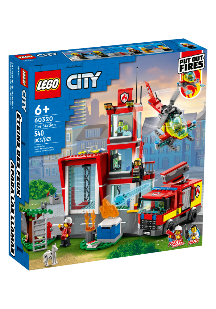 Okładka Lego City Remiza strażacka 60320