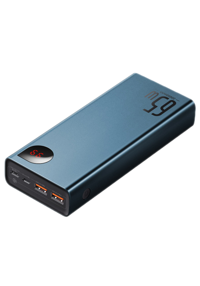 Okładka Powerbank Baseus Adaman Metal 20000mAh, PD, 2xUSB + USB-C + micro USB (niebieski)