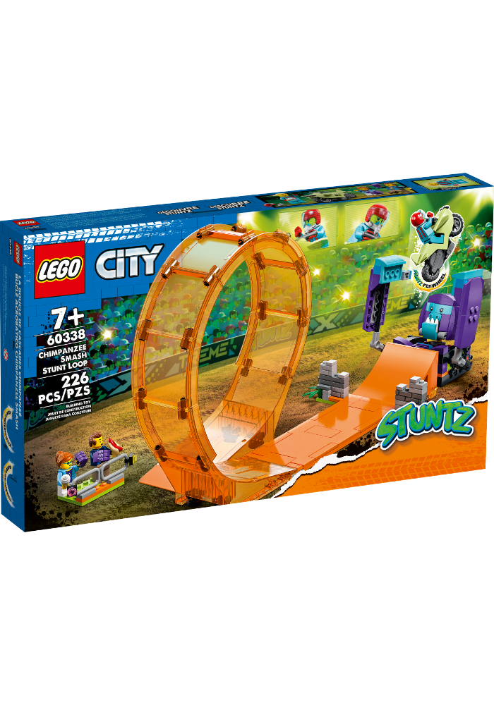 Okładka LEGO CITY Kaskaderska pętla i szympans demolka 60338