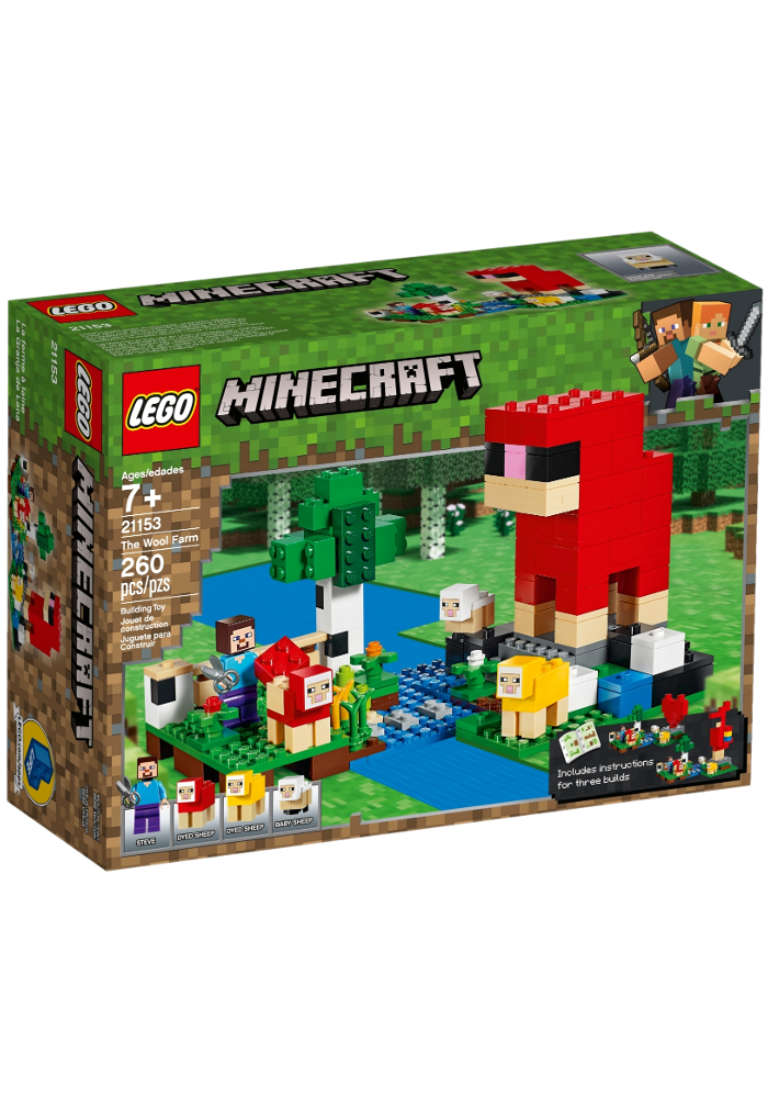 Okładka LEGO Minecraft Hodowla owiec 21153
