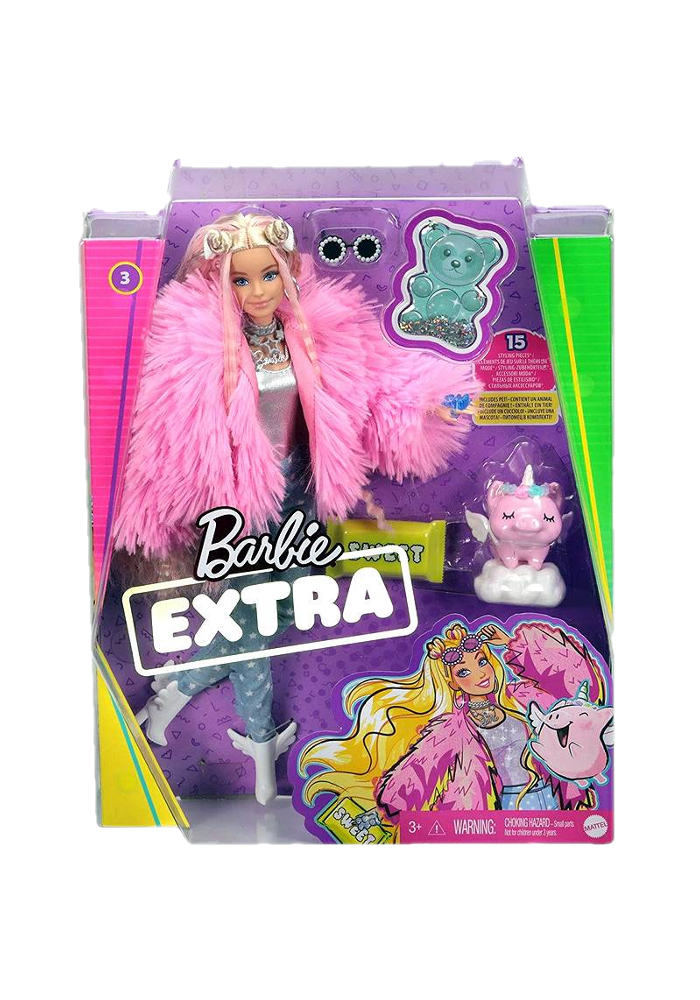 Okładka Barbie Extra Moda - Lalka Sweet #3 z dodatkami GRN28