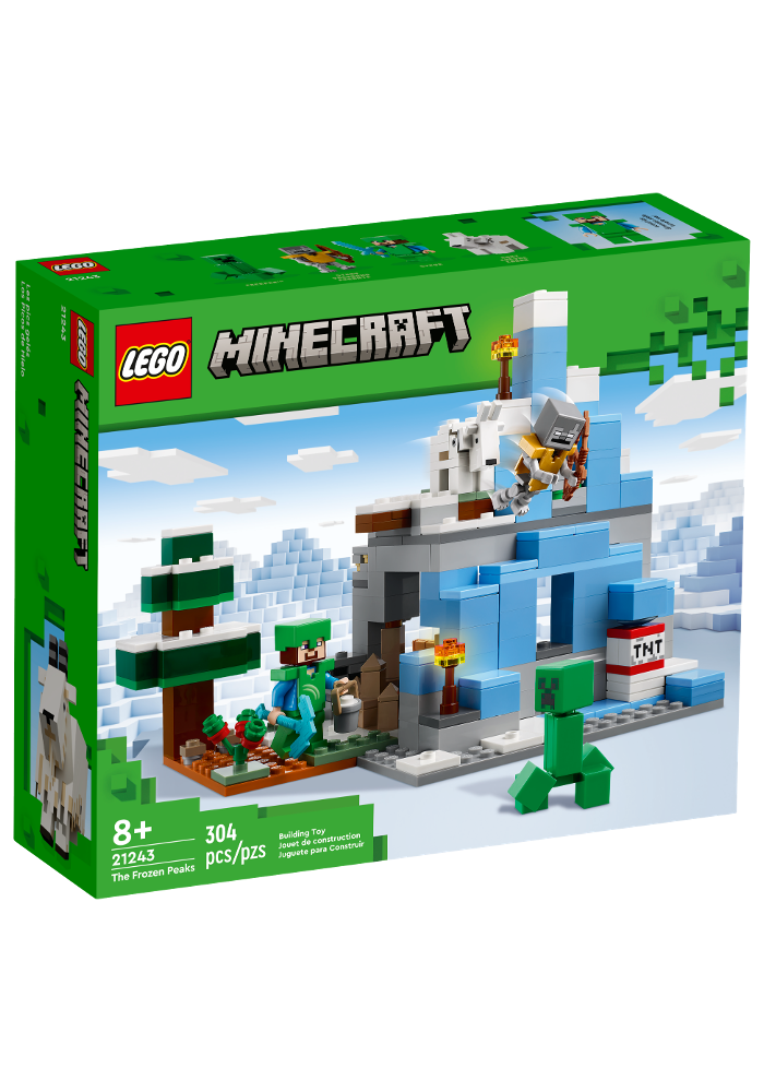 Okładka LEGO Minecraft Ośnieżone szczyty 21243