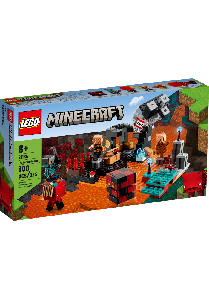 Okładka LEGO Minecraft Bastion w Netherze 21185